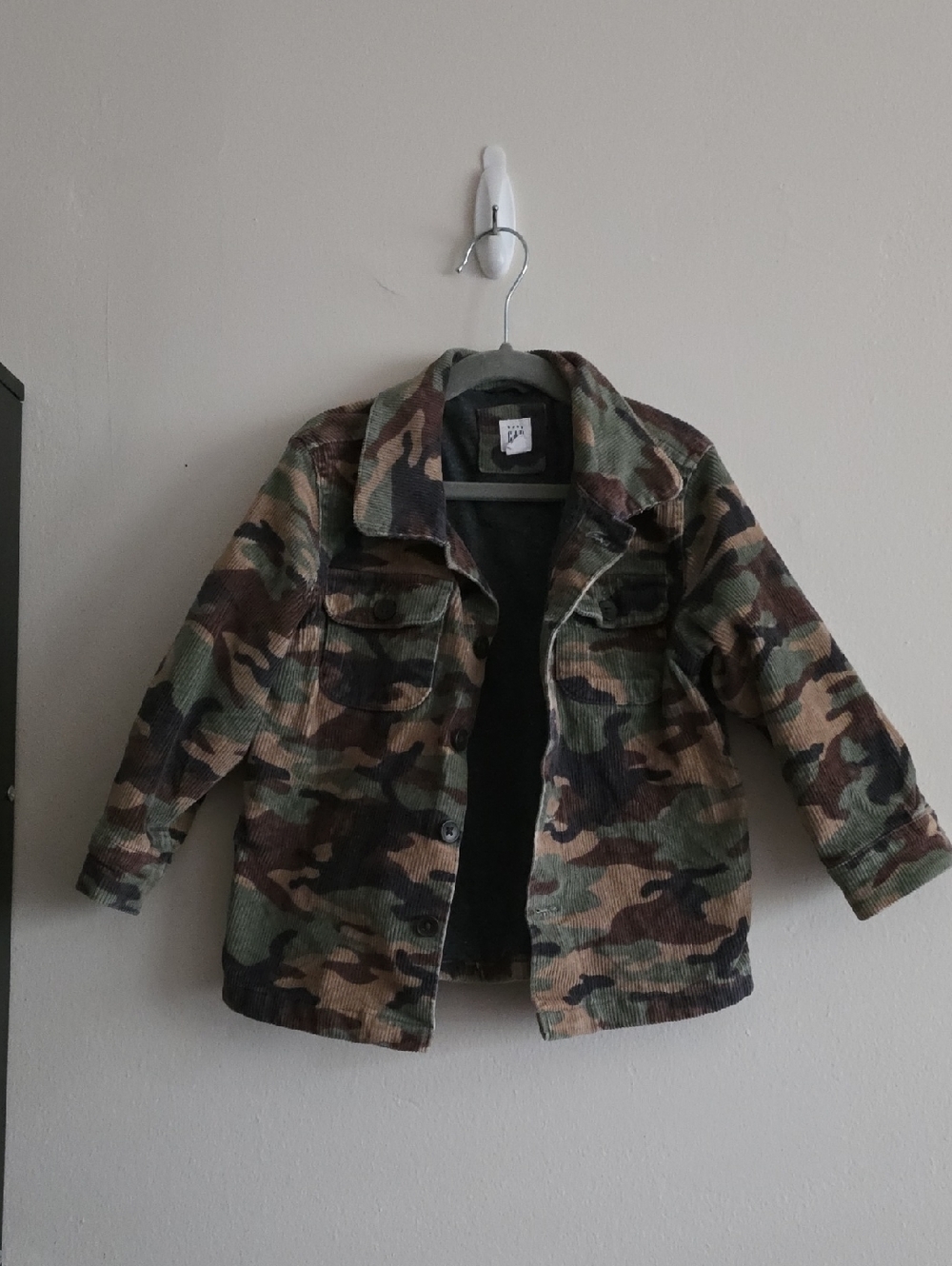 Gap Kids Size 3 Kids' Camouflage Utility Jacket - Green Camo